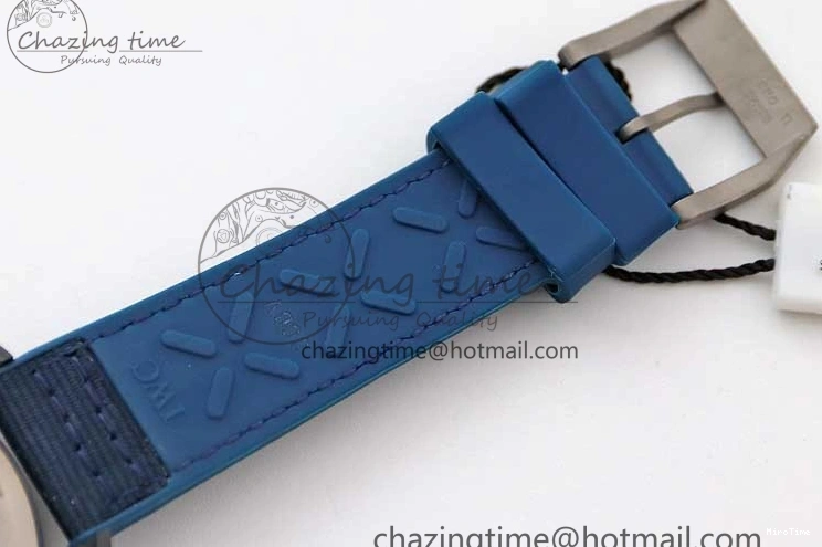 MIROTIME 1230 BestValue Mark XVIII IW328101 Black Ceramic M+F 1:1 Best Edition Blue Dial on Blue Nylon Strap A 7058